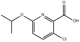 3-chloro-6-(propan-2-yloxy)pyridine-2-carboxylic acid Struktur