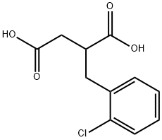 2-(2-Chloro-benzyl)-succinic acid Struktur