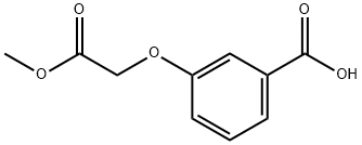 3-(2-methoxy-2-oxoethoxy)benzoic acid Struktur