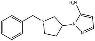1-(1-benzylpyrrolidin-3-yl)-1H-pyrazol-5-amine Struktur