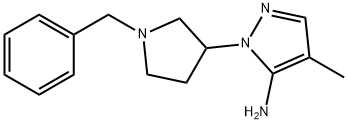 1-(1-benzylpyrrolidin-3-yl)-4-methyl-1H-pyrazol-5-amine Struktur