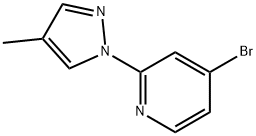 4-Bromo-2-(4-methyl-1H-pyrazol-1-yl)pyridine Struktur