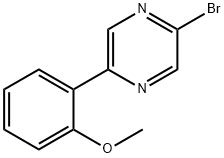 2-Bromo-5-(2-methoxyphenyl)pyrazine Structure