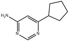 4-Amino-6-(cyclopentyl)pyrimidine Struktur