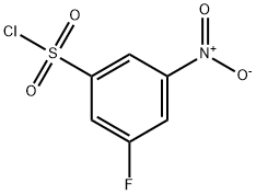 3-fluoro-5-nitrobenzene-1-sulfonyl chloride Struktur