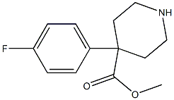 methyl 4-(4-fluorophenyl)piperidine-4-carboxylate Struktur