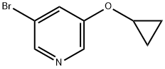 Pyridine, 3-bromo-5-(cyclopropyloxy)- 結(jié)構(gòu)式