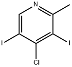 4-chloro-3,5-diiodo-2-methylpyridine Struktur