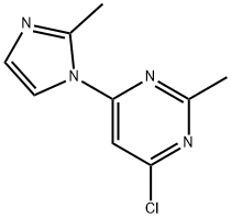 4-chloro-2-methyl-6-(1H-2-methylimidazol-1-yl)pyrimidine, 1248747-43-4, 結(jié)構(gòu)式
