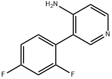 3-(2,4-二氟苯基)吡啶-4-胺, 1258613-25-0, 結(jié)構(gòu)式