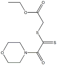 ethyl 2-{[2-(morpholin-4-yl)-2-oxoethanethioyl]sulfanyl}acetate Struktur