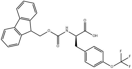 N-Fmoc-O-(trifluoromethyl)-D-tyrosine Struktur
