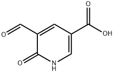 3-Pyridinecarboxylic acid, 5-formyl-1,6-dihydro-6-oxo- Structure
