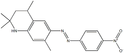 2,2,4,7-tetramethyl-6-[(E)-2-(4-nitrophenyl)diazen-1-yl]-1,2,3,4-tetrahydroquinoline Struktur