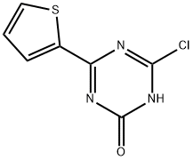 2-Chloro-4-(2-thienyl)-6-hydroxy-1,3,5-triazine Struktur