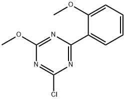 2-Chloro-4-(2-methoxyphenyl)-6-methoxy-1,3,5-triazine Struktur