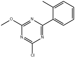 2-Chloro-4-(2-tolyl)-6-methoxy-1,3,5-triazine Struktur