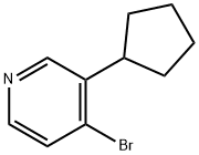 4-Bromo-3-cyclopentylpyridine Struktur