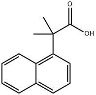 2-methyl-2-(naphthalen-1-yl)propanoic acid Struktur