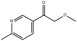 2-methoxy-1-(6-methylpyridin-3-yl)ethanone Struktur