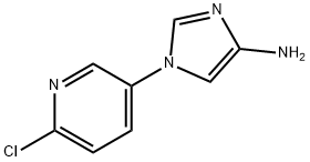 4-Amino-1-(6-chloro-3-pyridyl)imidazole Struktur