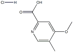 4-methoxy-5-methylpyridine-2-carboxylic acid hydrochloride Struktur