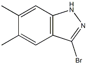 3-bromo-5,6-dimethyl-1H-indazole Struktur
