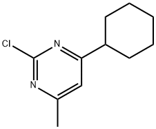 2-Chloro-4-cyclohexyl-6-methylpyrimidine Struktur
