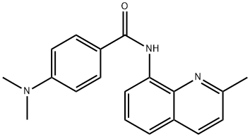 4-(dimethylamino)-N-(2-methylquinolin-8-yl)benzamide Struktur