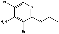 4-AMINO-3,5-DIBROMO-2-ETHOXYPYRIDINE Struktur