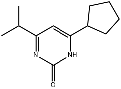 2-Hydroxy-4-cyclopentyl-6-(iso-propyl)pyrimidine Structure