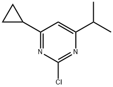 2-Chloro-4-cyclopropyl-6-(iso-propyl)pyrimidine Struktur