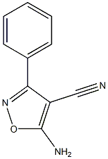 5-amino-3-phenyl-1,2-oxazole-4-carbonitrile Struktur