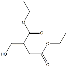 1,4-diethyl (2E)-2-(hydroxymethylidene)butanedioate Struktur