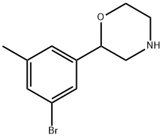 2-(3-bromo-5-methylphenyl)morpholine Struktur