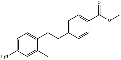 Methyl 4-(4-amino-2-methylphenethyl)benzoate Struktur
