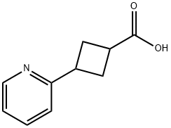 3-(2-Pyridinyl)cyclobutanecarboxylic acid Struktur