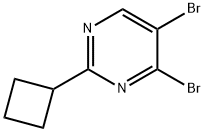 4,5-Dibromo-2-(cyclobutyl)pyrimidine Struktur