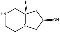 (7R,8aR)-octahydropyrrolo[1,2-a]pyrazin-7-ol Struktur