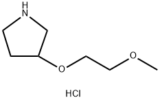 3-(2-methoxyethoxy)pyrrolidine hydrochloride Struktur