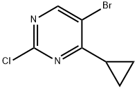 2-Chloro-5-bromo-4-cyclopropylpyrimidine Struktur