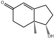 1-Hydroxy-7a-methyl-1,2,3,6,7,7a-hexahydro-inden-5-one Struktur