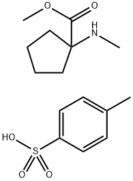 methyl 1-(methylamino)cyclopentanecarboxylate 4-methylbenzenesulfonic acid Struktur