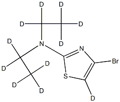 4-Bromo-2-(diethylamino)thiazole-d11 Struktur