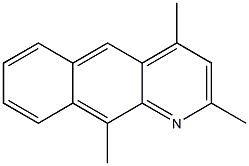 2,4,10-trimethylbenzo[g]quinoline Struktur