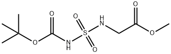N-(N-Boc-sulfamoyl)glycine Methyl Ester Struktur