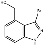 (3-bromo-1H-indazol-4-yl)methanol Structure