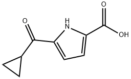 5-(cyclopropanecarbonyl)-1H-pyrrole-2-carboxylic acid Structure