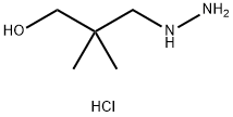 3-hydrazinyl-2,2-dimethylpropan-1-ol hydrochloride Struktur