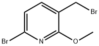 6-Bromo-3-(bromomethyl)-2-methoxypyridine Struktur